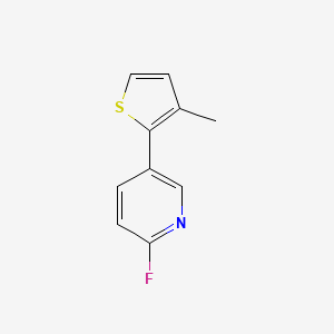2-Fluoro-5-(3-methylthiophen-2-yl)pyridine