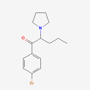 molecular formula C15H20BrNO B3064020 1-(4-Bromophenyl)-2-pyrrolidin-1-yl-pentan-1-one CAS No. 850352-59-9