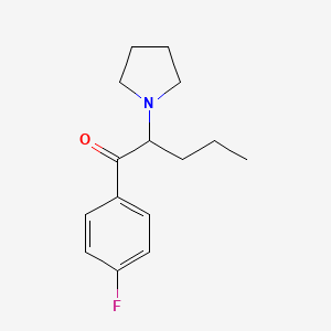 molecular formula C15H20FNO B3064027 4'-Fluoro-alpha-pyrrolidinopentiophenone CAS No. 850352-62-4