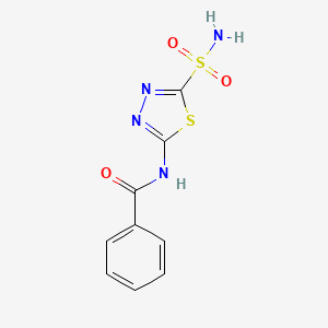 molecular formula C9H8N4O3S2 B3064070 N-(5-sulfamoyl-1,3,4-thiadiazol-2-yl)benzamide CAS No. 86029-44-9