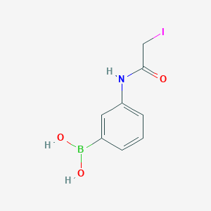 molecular formula C8H9BINO3 B3064127 4-Iodo-acetamido phenylboronic acid CAS No. 87199-19-7
