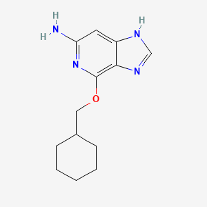 molecular formula C13H18N4O B3064133 1-Amino-6-cyclohex-3-enylmethyloxypurine CAS No. 872556-74-6