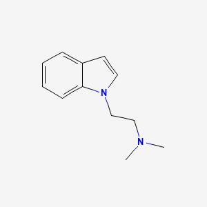 molecular formula C12H16N2 B3064144 1H-Indole-1-ethanamine, N,N-dimethyl- CAS No. 87482-09-5