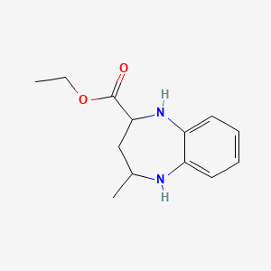 1H-1,5-Benzodiazepine-2-carboxylic acid, 2,3,4,5-tetrahydro-4-methyl-, ethyl ester