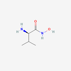 molecular formula C5H12N2O2 B3064163 Hydroxyaminovaline CAS No. 88244-32-0