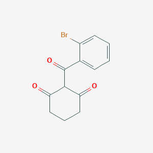 molecular formula C13H11BrO3 B3064178 2-(2-Bromobenzoyl)cyclohexane-1,3-dione CAS No. 88562-08-7