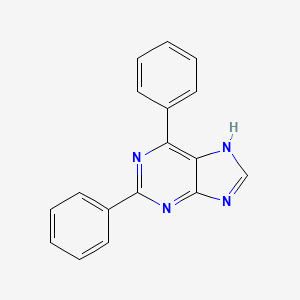molecular formula C17H12N4 B3064210 1H-Purine, 2,6-diphenyl- CAS No. 889673-58-9