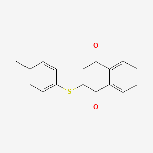 molecular formula C17H12O2S B3064225 2-(p-Tolylthio)naphthalene-1,4-dione CAS No. 89478-03-5