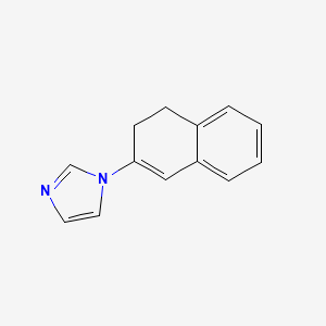 molecular formula C13H12N2 B3064229 1H-Imidazole, 1-(3,4-dihydro-2-naphthalenyl)- CAS No. 89781-63-5