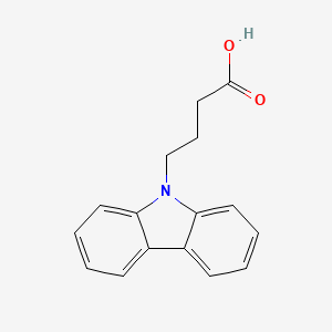 molecular formula C16H15NO2 B3064230 Carbazole butanoic acid CAS No. 90053-09-1
