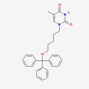 molecular formula C29H30N2O3 B3064282 1-[5-(Triphenylmethoxy)pentyl]thymine CAS No. 921587-92-0