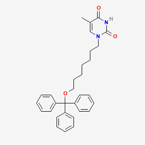 molecular formula C31H34N2O3 B3064286 1-[7-(Triphenylmethoxy)heptyl]thymine CAS No. 921587-94-2