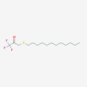 molecular formula C15H27F3OS B3064296 2-Propanone, 3-(dodecylthio)-1,1,1-trifluoro- CAS No. 92682-28-5