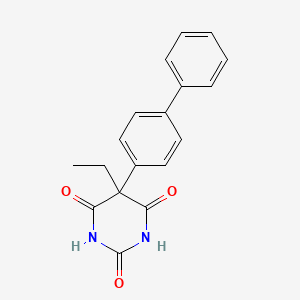 molecular formula C18H16N2O3 B3064304 5-Biphenyl-4-yl-5-ethyl-pyrimidine-2,4,6-trione CAS No. 94209-48-0