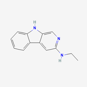 molecular formula C13H13N3 B3064330 N-Ethyl-9H-beta-carbolin-3-amine CAS No. 95935-52-7