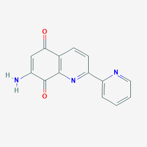 7-Amino-2-(pyridin-2-yl)quinoline-5,8-dione