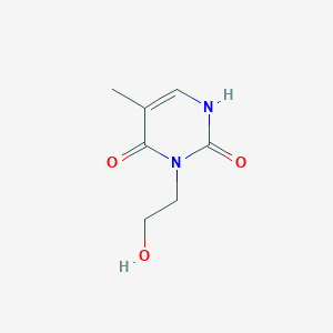 molecular formula C7H10N2O3 B3064389 3-(2-Hydroxyethyl)-5-methylpyrimidine-2,4(1H,3H)-dione CAS No. 101852-96-4