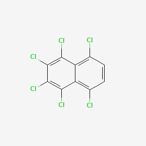 molecular formula C10H2Cl6 B3064413 1,2,3,4,5,8-Hexachloronaphthalene CAS No. 103426-93-3