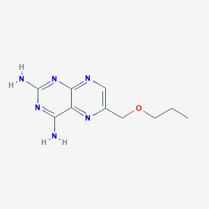 molecular formula C10H14N6O B3064432 6-(Propoxymethyl)-2,4-pteridinediamine CAS No. 104438-50-8
