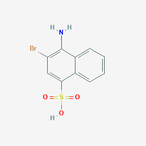 molecular formula C10H8BrNO3S B3064482 1-Naphthalenesulfonic acid, 4-amino-3-bromo- CAS No. 112195-09-2