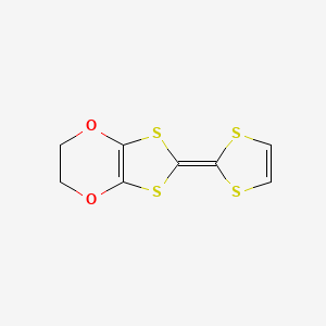 molecular formula C8H6O2S4 B3064558 1,3-Dithiolo[4,5-b][1,4]dioxin, 2-(1,3-dithiol-2-ylidene)-5,6-dihydro- CAS No. 128346-58-7