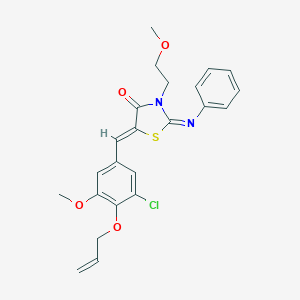 5-[4-(Allyloxy)-3-chloro-5-methoxybenzylidene]-3-(2-methoxyethyl)-2-(phenylimino)-1,3-thiazolidin-4-one