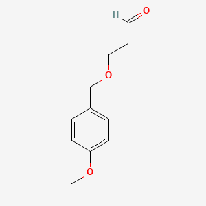 molecular formula C11H14O3 B3064566 Propanal, 3-[(4-methoxyphenyl)methoxy]- CAS No. 128461-65-4