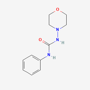 molecular formula C11H15N3O2 B3064579 1-吗啉-3-苯基脲 CAS No. 13262-39-0