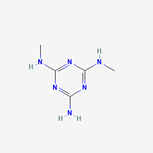molecular formula C5H10N6 B3064591 1,3,5-Triazine-2,4,6-triamine, N,N'-dimethyl- CAS No. 13452-82-9