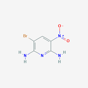 molecular formula C5H5BrN4O2 B3064594 2,6-二氨基-3-溴-5-硝基吡啶 CAS No. 135513-86-9