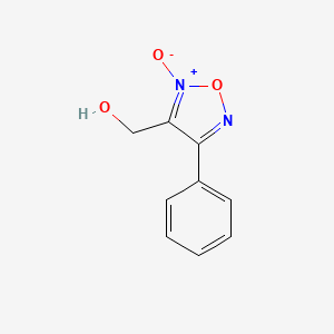molecular formula C9H8N2O3 B3064597 (2-Oxido-4-phenyl-1,2,5-oxadiazol-2-ium-3-yl)methanol CAS No. 135733-30-1