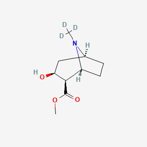 molecular formula C10H17NO3 B3064612 甲基爱康宁酯，（N-甲基-d3)- CAS No. 136765-34-9