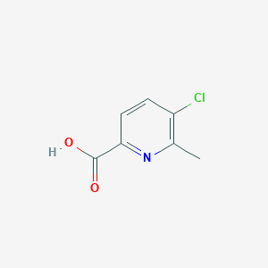 molecular formula C7H6ClNO2 B3064623 3-Chloro-2-methylpyridine-6-carboxylic acid CAS No. 137778-19-9