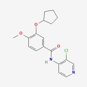 N-(3-Chloro-4-pyridinyl)-3-(cyclopentyloxy)-4-methoxybenzamide