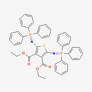 molecular formula C46H40N2O4P2S B3064640 2,5-Bis(triphenylphosphinideneamino)-3,4-thiophenedicarboxylic acid diethyl ester CAS No. 147235-54-9
