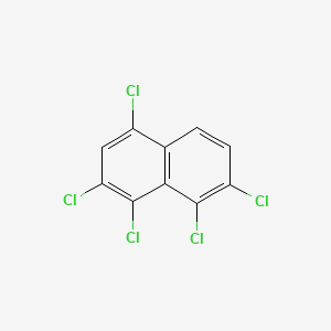 molecular formula C10H3Cl5 B3064653 1,2,4,7,8-Pentachloronaphthalene CAS No. 150224-21-8