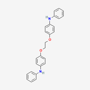 molecular formula C26H24N2O2 B3064716 N,N'-[Ethane-1,2-diylbis(oxy-4,1-phenylene)]dianiline CAS No. 17392-40-4