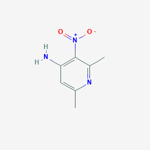 molecular formula C7H9N3O2 B3064735 2,6-Dimethyl-3-nitropyridin-4-amine CAS No. 18232-98-9
