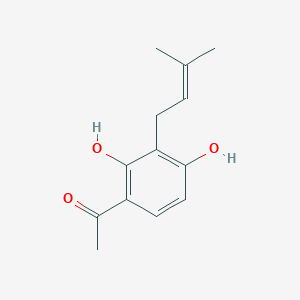 molecular formula C13H16O3 B3064763 2',4'-Dihydroxy-3'-prenylacetophenone CAS No. 19825-40-2