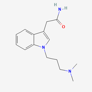 molecular formula C15H21N3O B3064810 1-[3-(Dimethylamino)propyl]-indole-3-acetamide CAS No. 203719-69-1