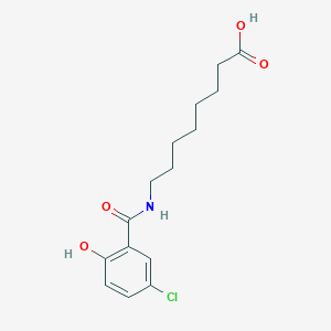 molecular formula C15H20ClNO4 B3064823 N-(5-chlorosalicyloyl)-8-aminocaprylic acid CAS No. 204852-67-5