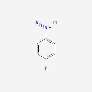 molecular formula C6H4ClFN2 B3064829 Benzenediazonium, 4-fluoro-, chloride CAS No. 20893-71-4