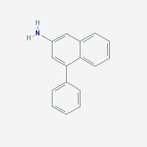 molecular formula C16H13N B3064858 2-Amino-4-phenylnaphthalene CAS No. 228107-17-3