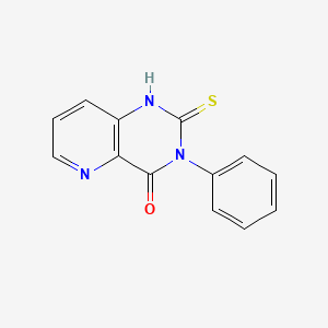 molecular formula C13H9N3OS B3064907 2,3-Dihydro-3-phenyl-2-thioxo-pyrido[3,2-d]pyrimidin-4(1H)-one CAS No. 25379-86-6