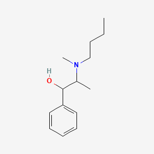 molecular formula C14H23NO B3064911 alpha-[1-(Butylmethylamino)ethyl]-benzyl alcohol CAS No. 25394-31-4
