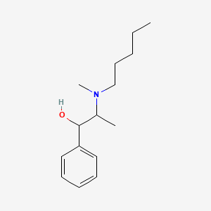 molecular formula C15H25NO B3064919 alpha-[1-(Methylpentylamino)ethyl]-benzyl alcohol CAS No. 25394-37-0
