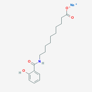 molecular formula C17H24NNaO4 B3064946 10-((2-Hydroxybenzoyl)amino)decanoate sodium CAS No. 264602-55-3