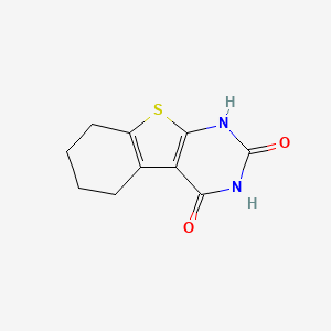 molecular formula C10H10N2O2S B3064983 5,6,7,8-四氢[1]苯并噻吩并[2,3-d]嘧啶-2,4(1H,3H)-二酮 CAS No. 27285-09-2