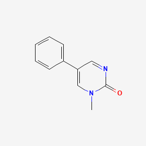 molecular formula C11H10N2O B3064994 1-Methyl-5-phenyl-2(1H)-pyrimidinone CAS No. 27956-19-0