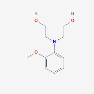 molecular formula C11H17NO3 B3064997 2,2'-[(2-Methoxyphenyl)imino]diethanol CAS No. 28005-76-7